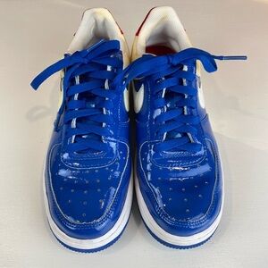 Nike Air Force 1 Low Sheed Blue Jay White Varsity‎ Red 2006 Sneakers Size 6Y